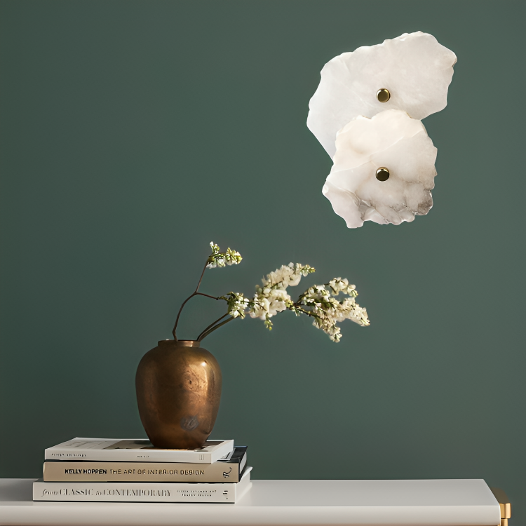 Light Natural Marble Linear Wall Light